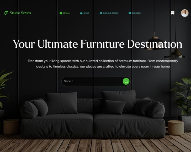Furniture Store E-Com Website